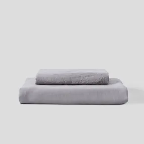 100% Linen Duvet Set Cool Grey