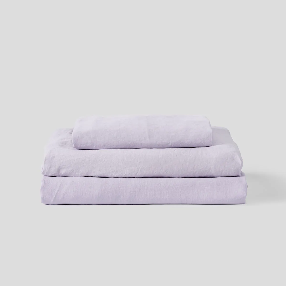 100% Linen Sheet Set Lilac