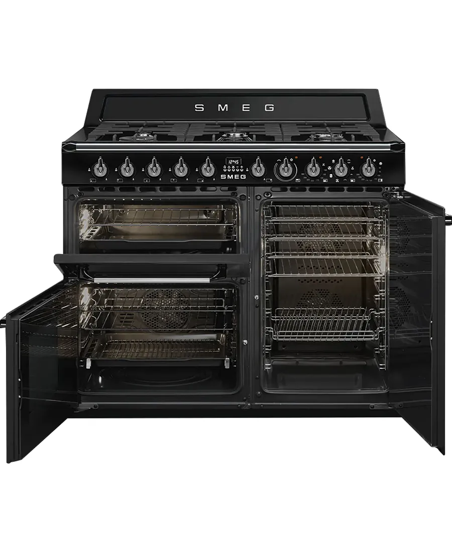 100cm Victoria Traditional Dual Fuel Range Cooker | Black