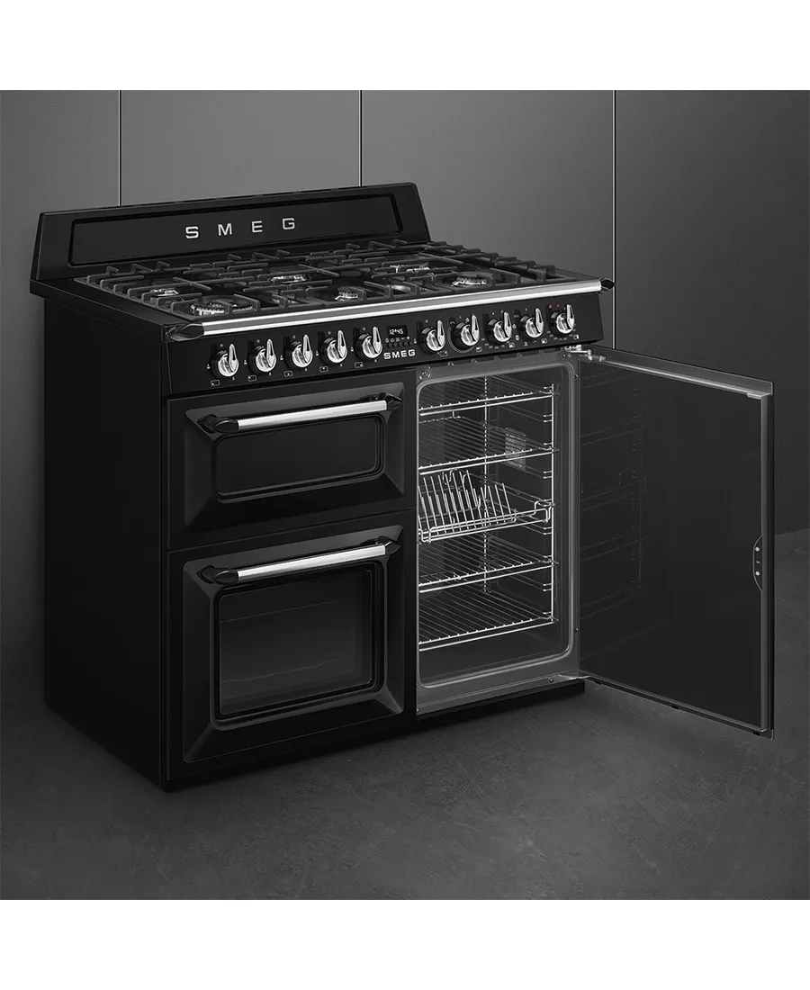 100cm Victoria Traditional Dual Fuel Range Cooker | Black