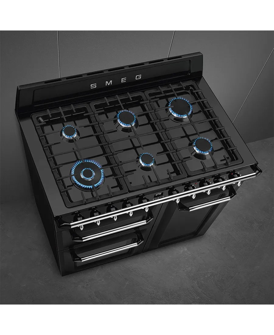 100cm Victoria Traditional Dual Fuel Range Cooker | Black