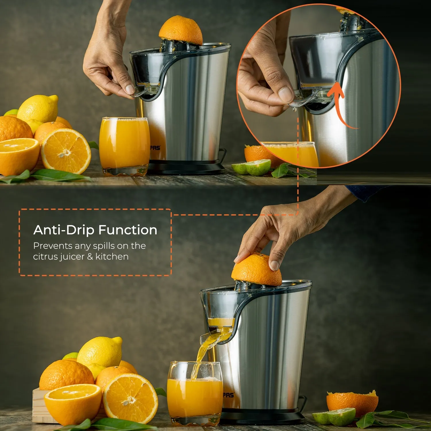 100W Mini Electric Citrus Juicer & Squeezer