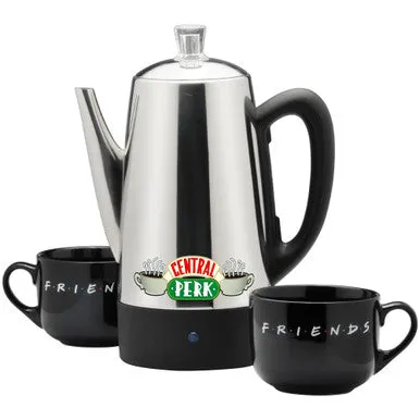 12-Cup Electric Percolator with Mugs