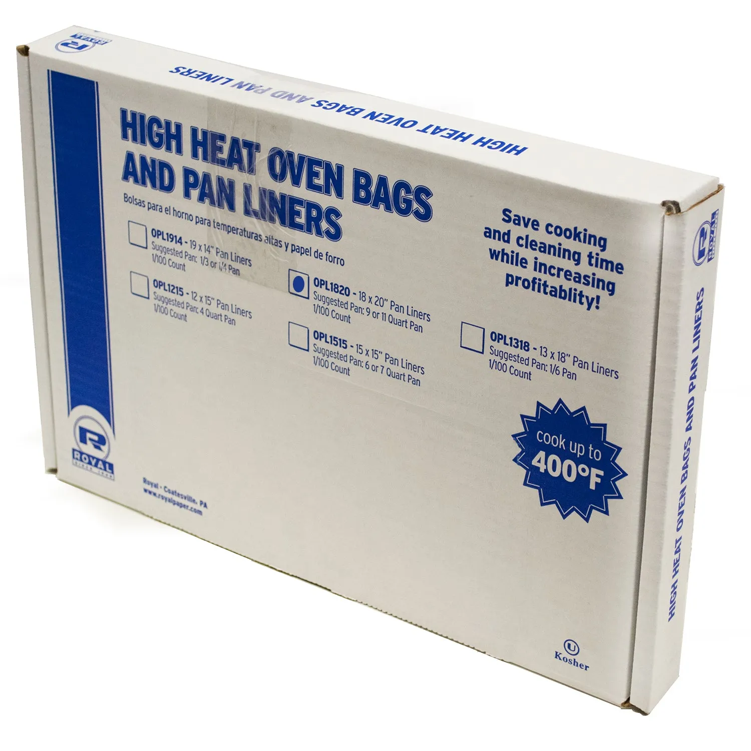 1/6 Pan High Heat 18"W x 20" L Oven Pan Liners, Case of 100