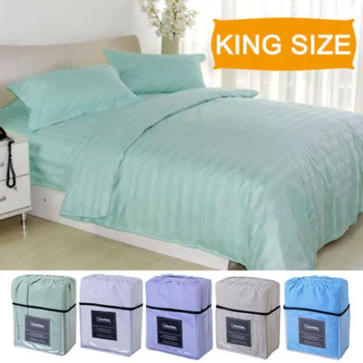 1800 Count 4 Piece Bed Sheet Set Deep Pocket 5 Color Available King Size New-Sage Green