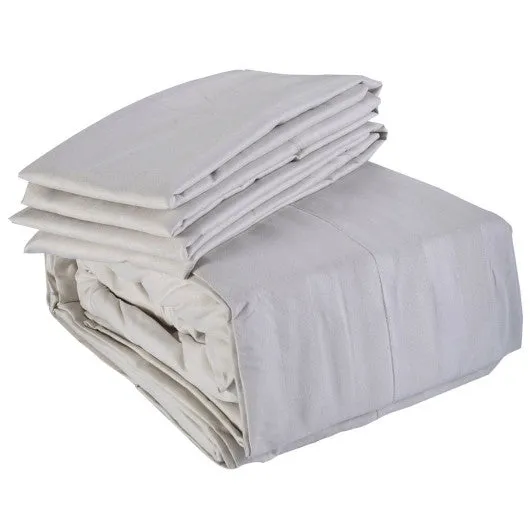 1800 Count 4 Piece Bed Sheet Set Deep Pocket 5 Color Available King Size New-Sage Green