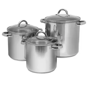 3-Pc. Stainless Steel Stockpot Set