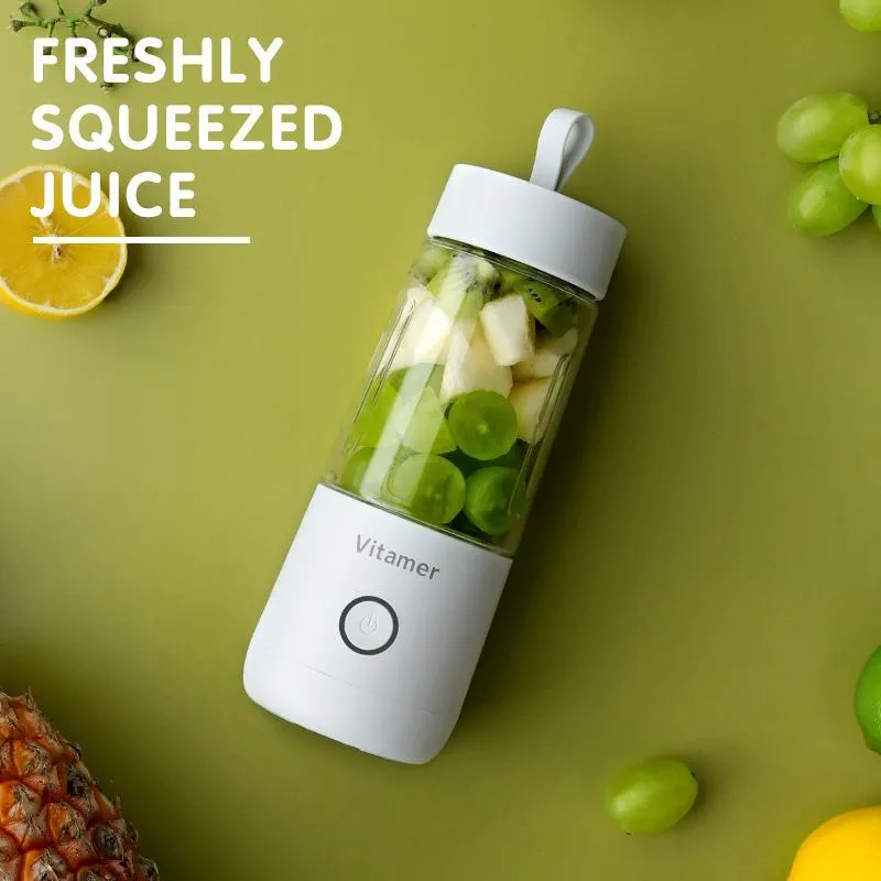 350ml Mini Portable Electric Fruit Juicer USB Rechargeable Smoothie Maker Blender Machine Sports Bottle Juicing Cup