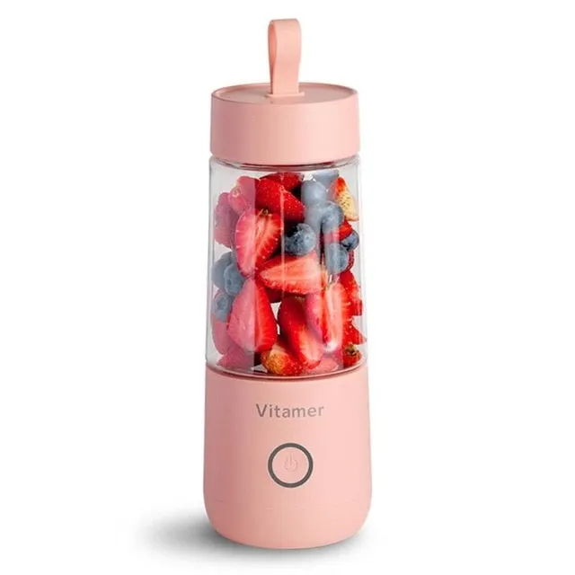 350ml Mini Portable Electric Fruit Juicer USB Rechargeable Smoothie Maker Blender Machine Sports Bottle Juicing Cup