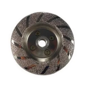 4" Vacuum Brazed Diamond Contour Cup Wheel