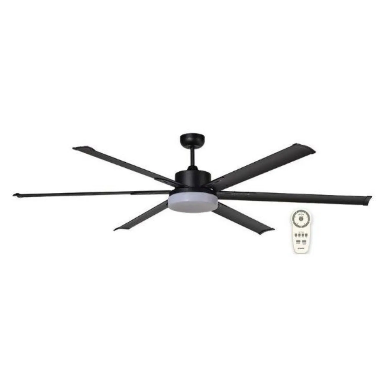 72" Albatross DC Ceiling Fan Black, White, Brushed Nickel with Light MAFML3XR   MAF180X Martec Lighting