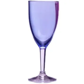 Acrylic Blue Wine Glass 24pc, 10oz