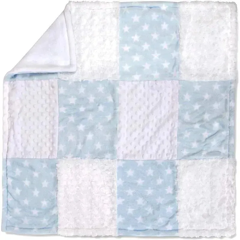 A.D. Sutton - Baby Essentials Blankets With Secutiry Blanket, Bear Blue