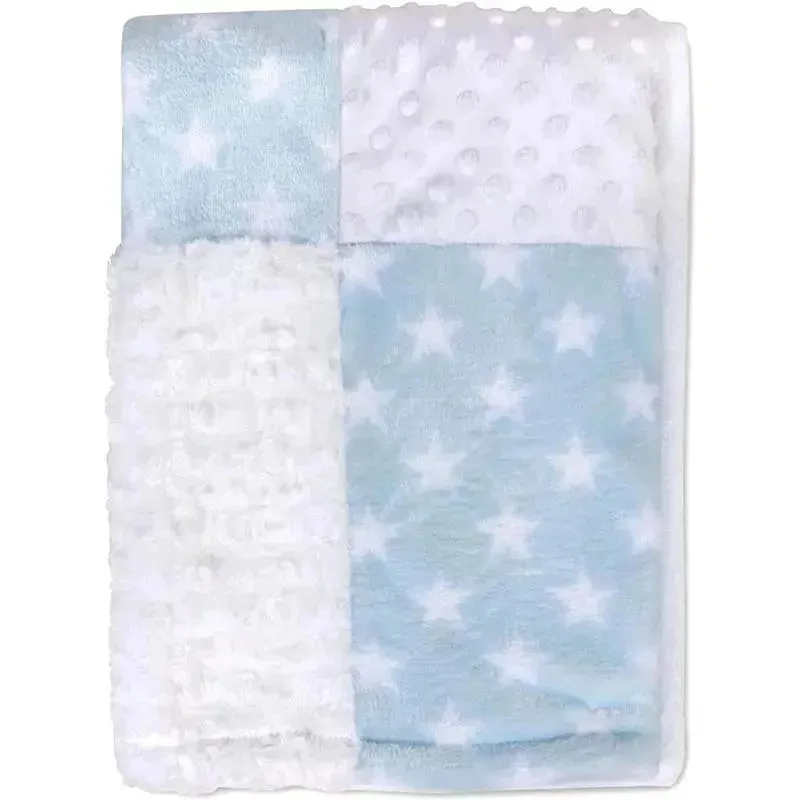 A.D. Sutton - Baby Essentials Blankets With Secutiry Blanket, Bear Blue