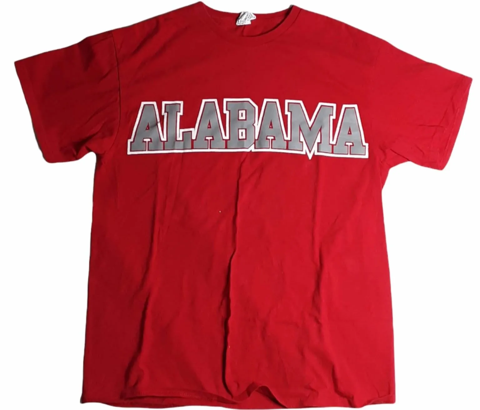 Alabama NCAA Delta Pro Weight Unisex T-Shirt Red (Size: L)