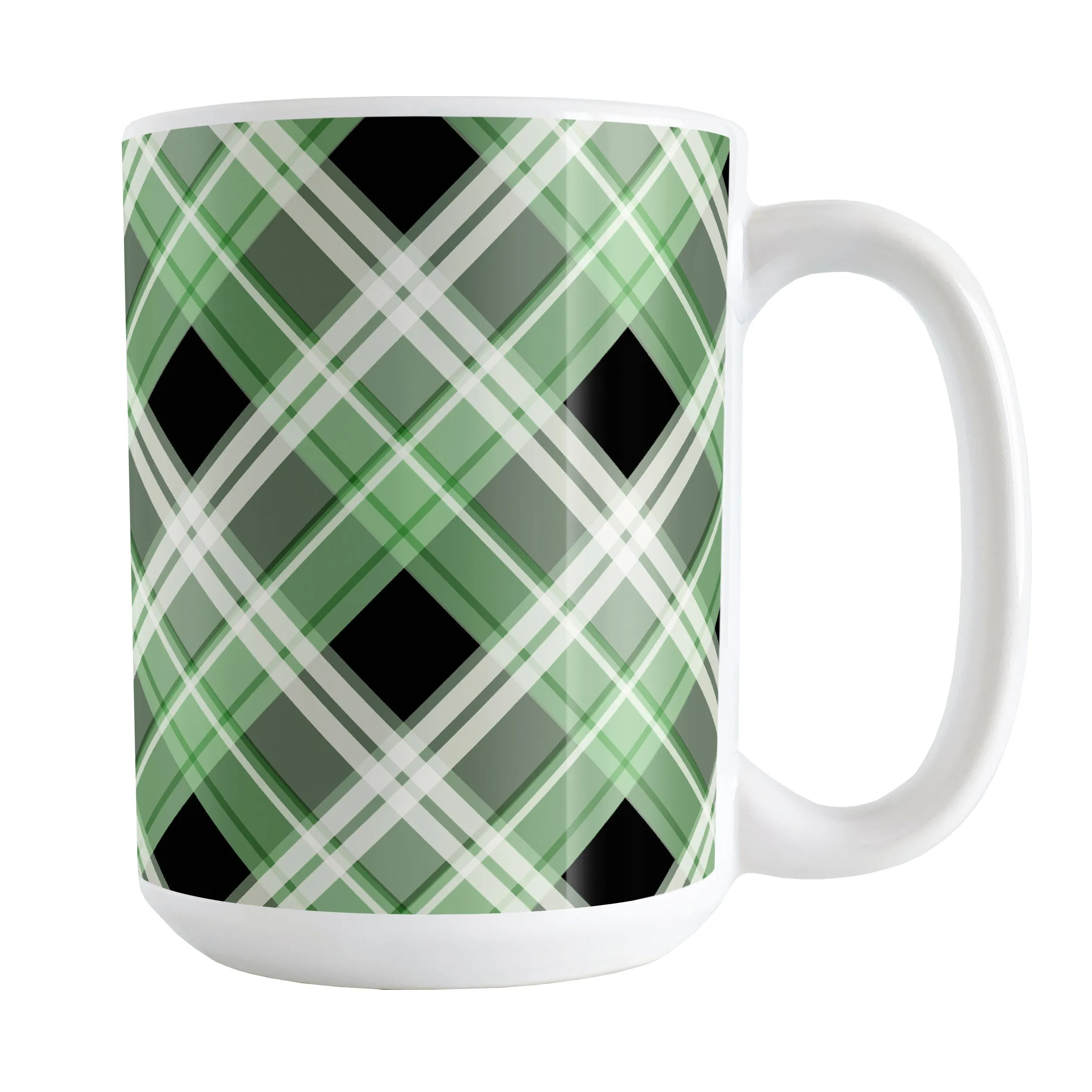 Alternative Green Plaid Mug