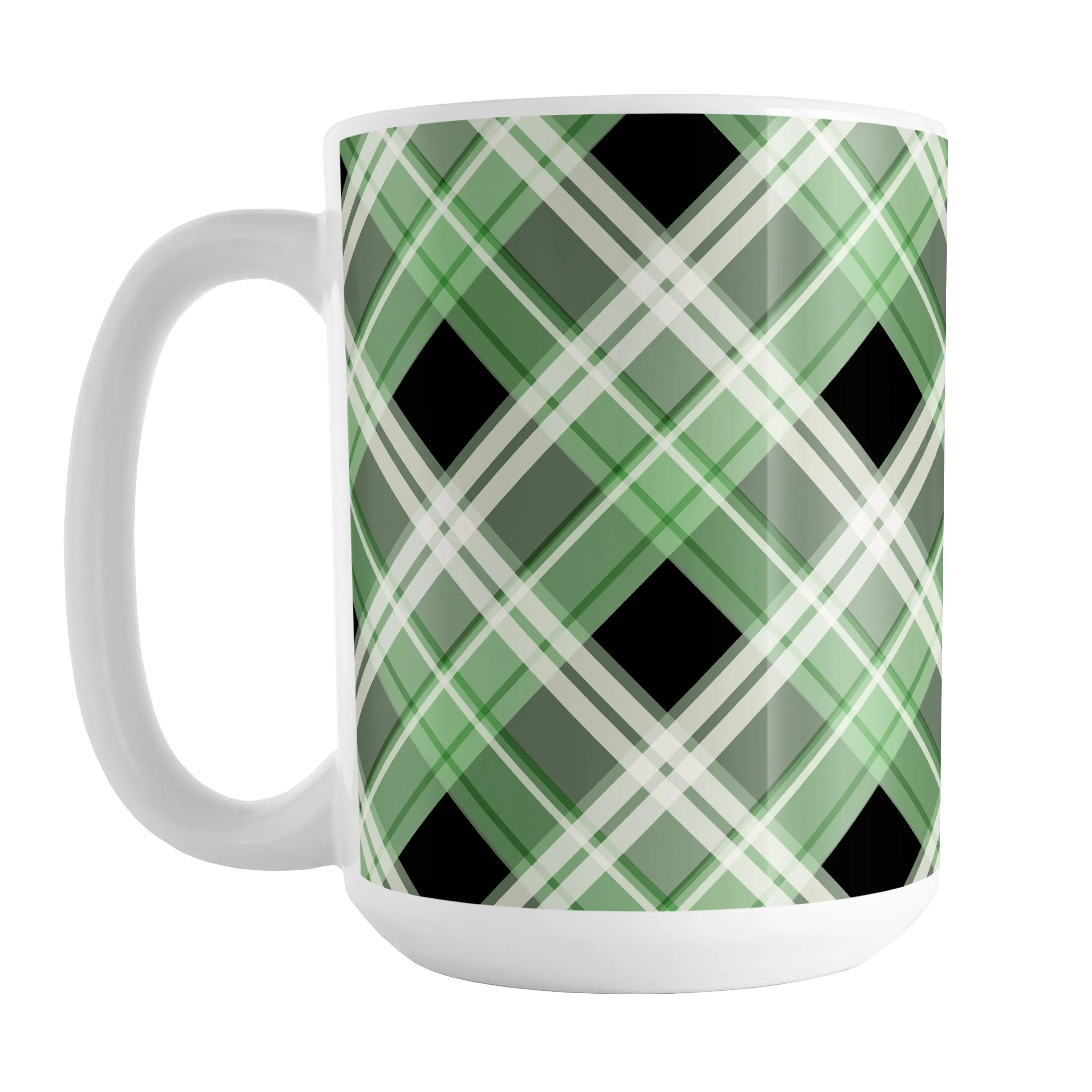 Alternative Green Plaid Mug