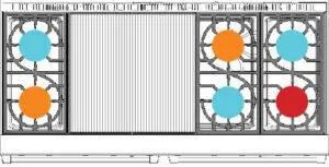 American Range ARR6062GDDF 60" Cuisine Iconica Range