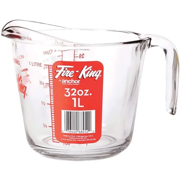 Anchor Hocking Fire-King 32 Oz. Glass Measuring Cup - 55178L20