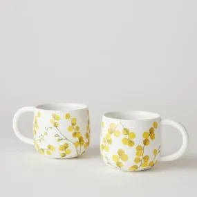 Angus & Celeste: Sunny Day Mugs Two Set Wattle Blossom