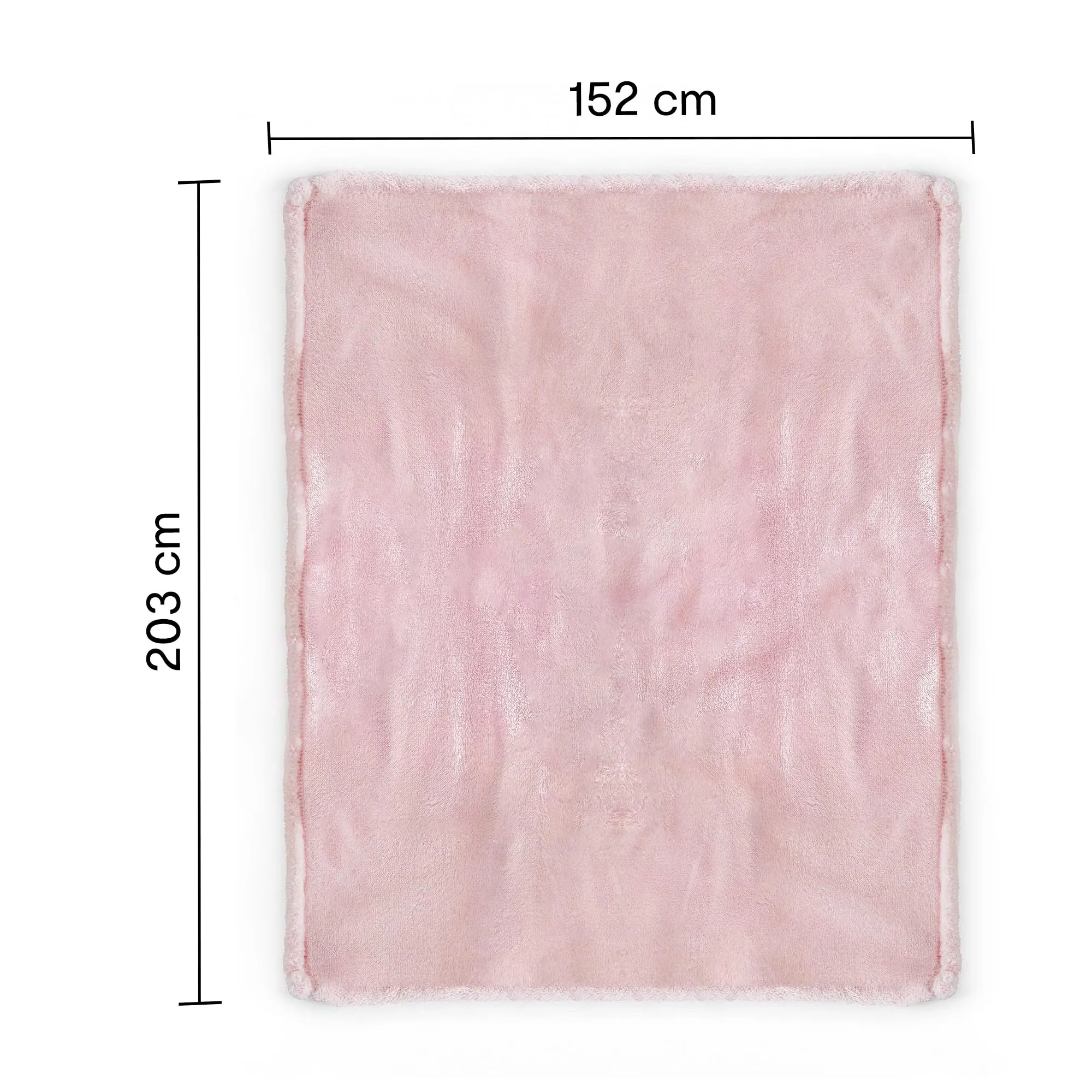 Anko Premium Plush Single Bed Blanket|Lightweight & Cozy Blanket for Adults, Kids,Toddler|Durable for All Season| Super Soft Blanket for Bed, Sofa, Couch, Travel| 1.52m (L) x 2.03m (W)| Pink