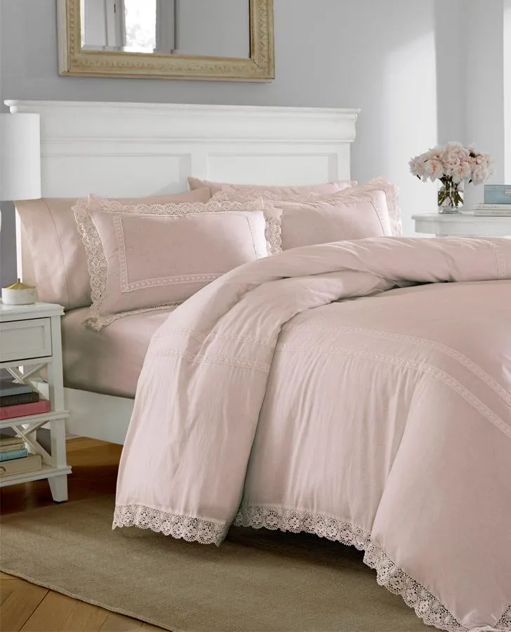 Annabella Pastel Pink Duvet Set