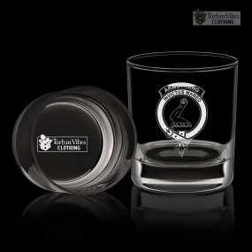 Armstrong Family Crest Engraved Whiskey Glass