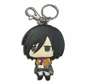 Attack on Titan-SD Mikasa Dedicate Stance PVC Keychain