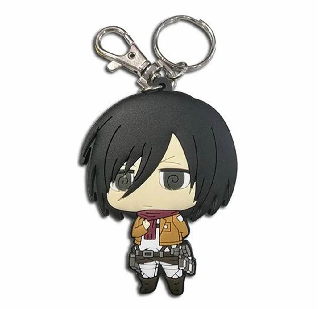 Attack on Titan-SD Mikasa Dedicate Stance PVC Keychain