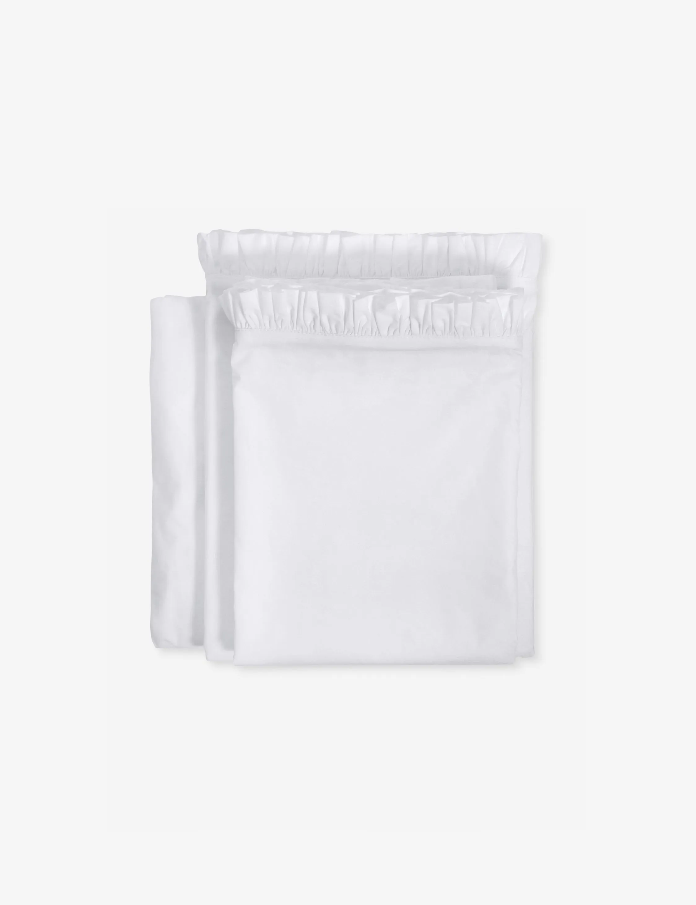 Audrey Ruffle Cotton Percale Sheet Set by Pom Pom at Home