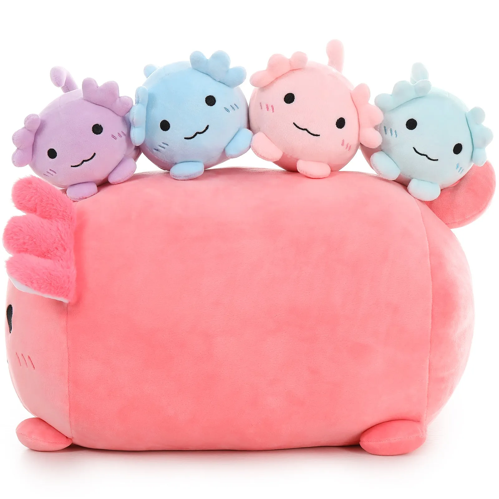 Axolotl Plush Toy Set, Pink, 16.5 Inches