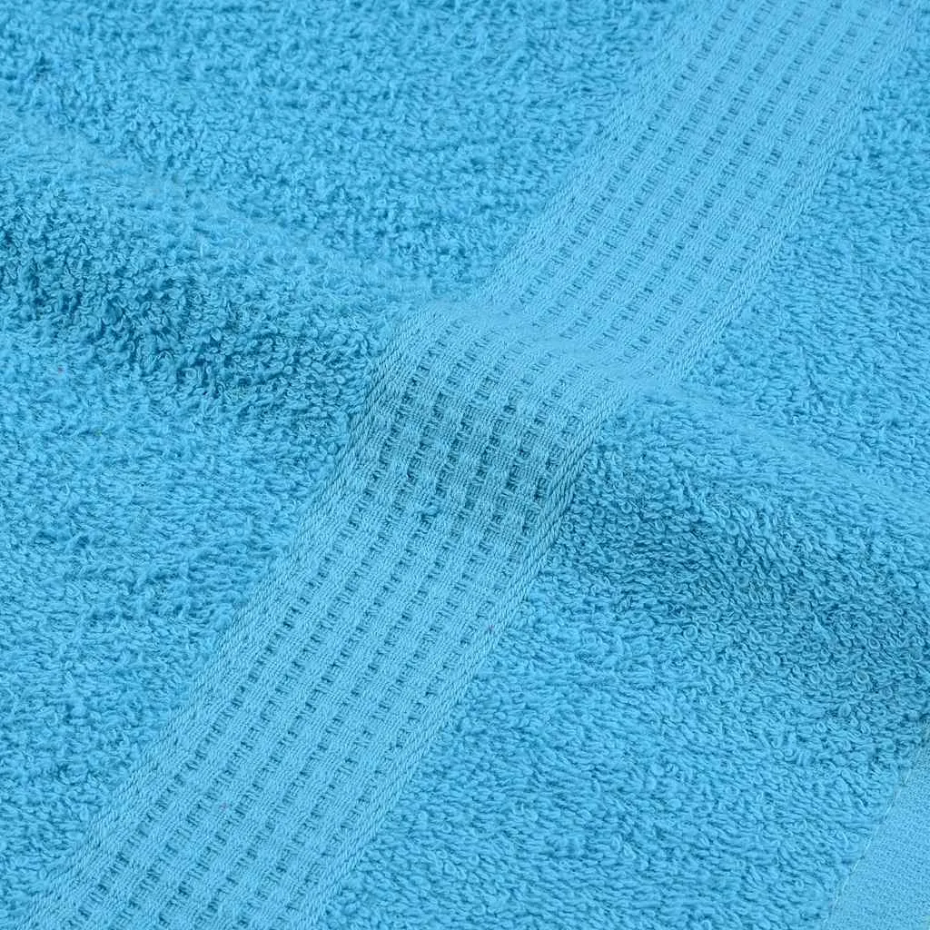 Bath Towels 2 pcs Turquoise 100x150 cm 360 gsm 100% Cotton