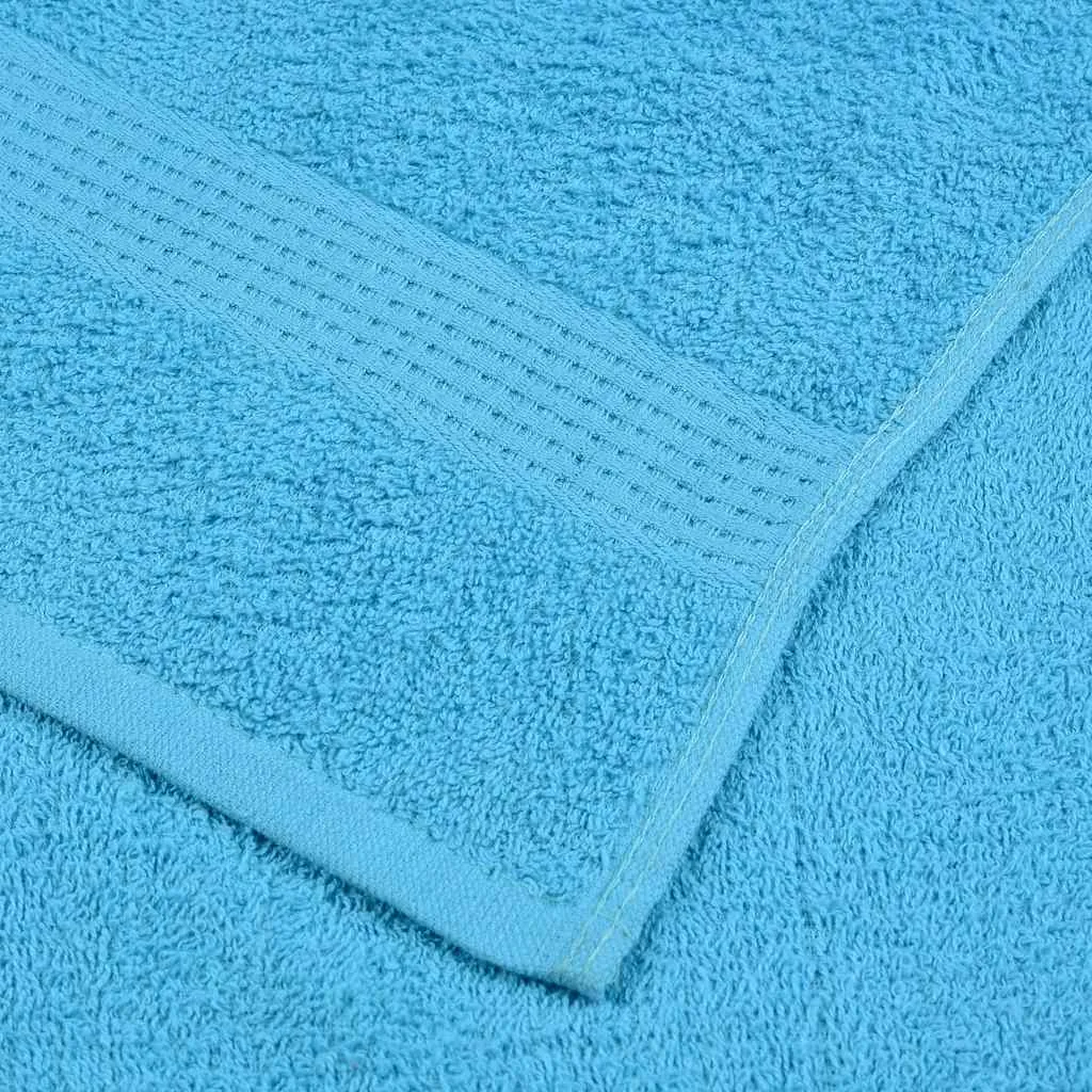 Bath Towels 2 pcs Turquoise 100x150 cm 360 gsm 100% Cotton