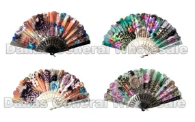 Beautiful Flower Design Oriental Hand Fans Wholesale