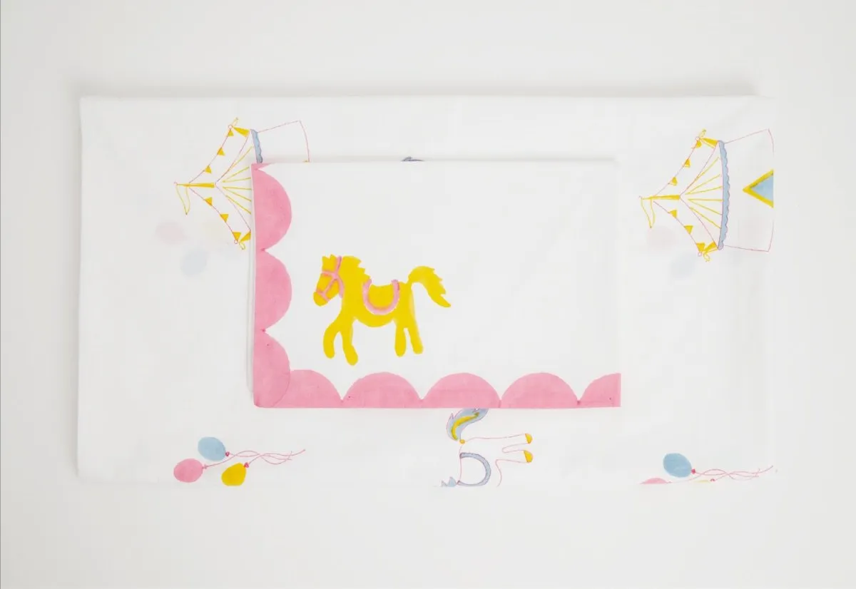 Bed Set - I Am Going To The Circus - Pink