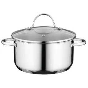 BergHOFF Comfort 18/10 Stainless Steel 7" Stockpot 2.3Qt., Glass Lid