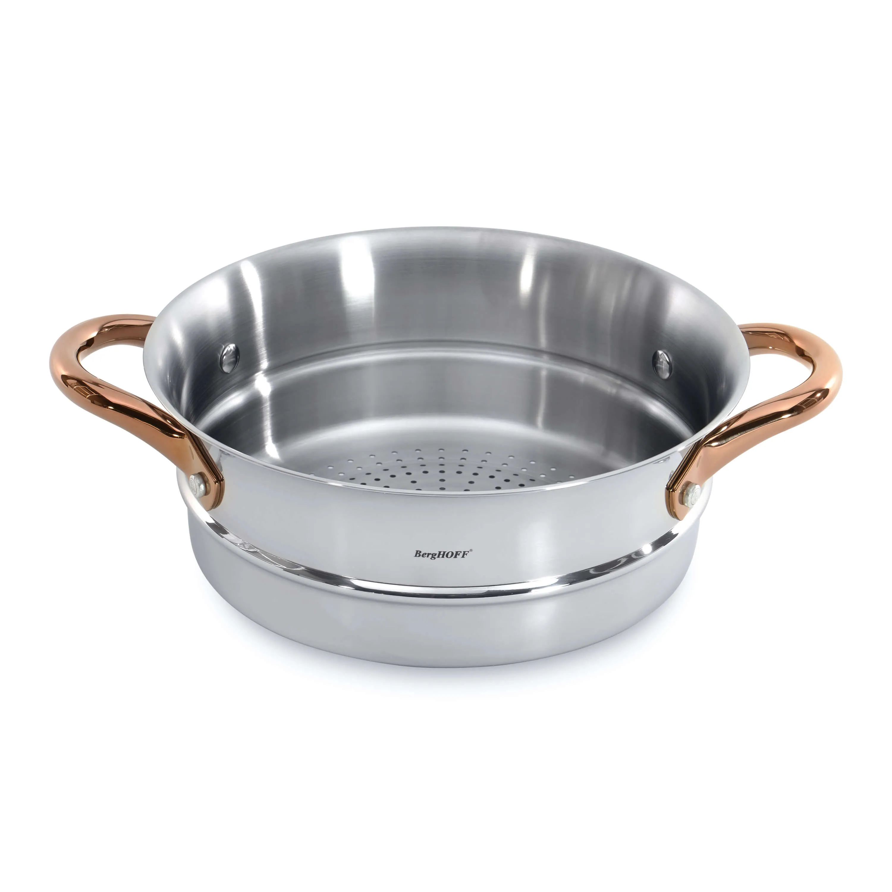 BergHOFF Ouro Gold 18/10 Stainless Steel 9.5" Steamer Insert, Two Side Handles