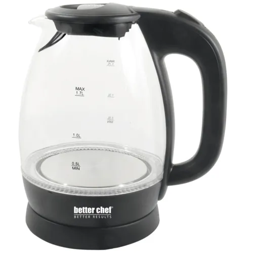 Better Chef 7-Cup Cordless Borosilicate Glass Electric Kettle with LED