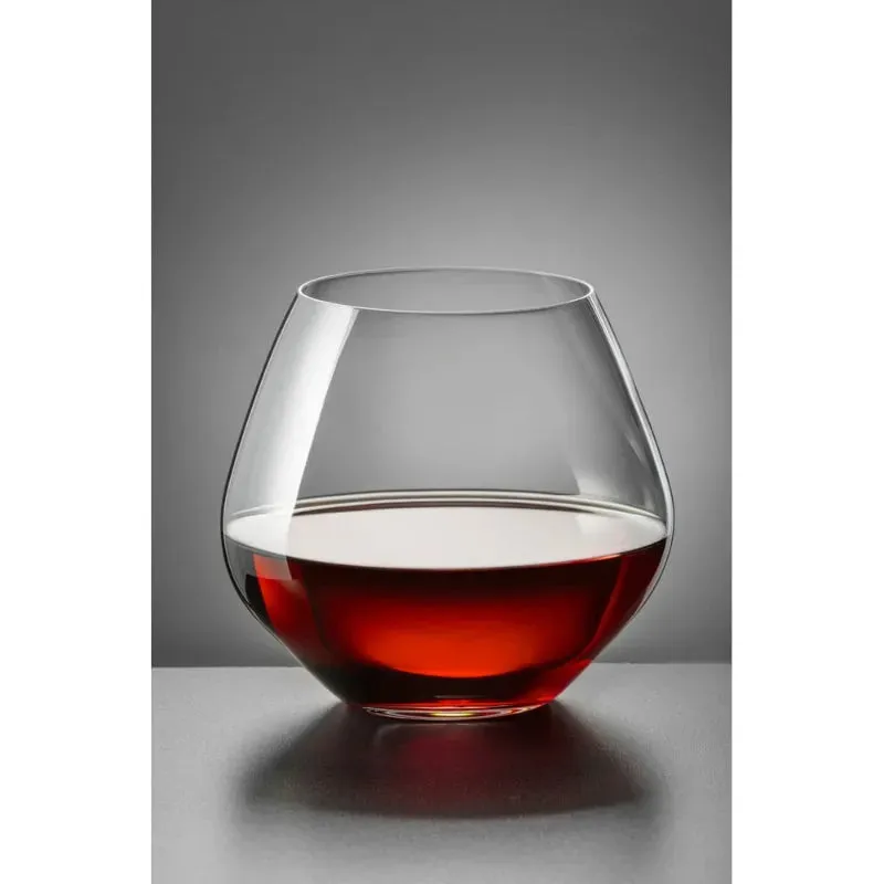 Bohemia Amoroso Stemless Glass Clear Lead Free Crystal Wineware | Set of 2 | 440ml