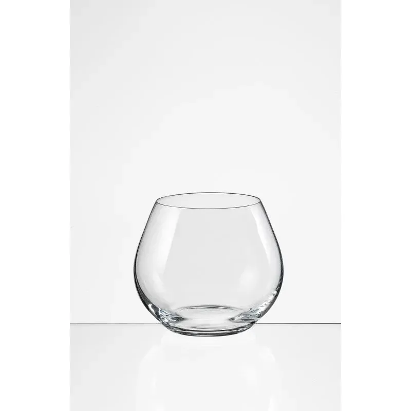 Bohemia Amoroso Stemless Glass Clear Lead Free Crystal Wineware | Set of 2 | 440ml