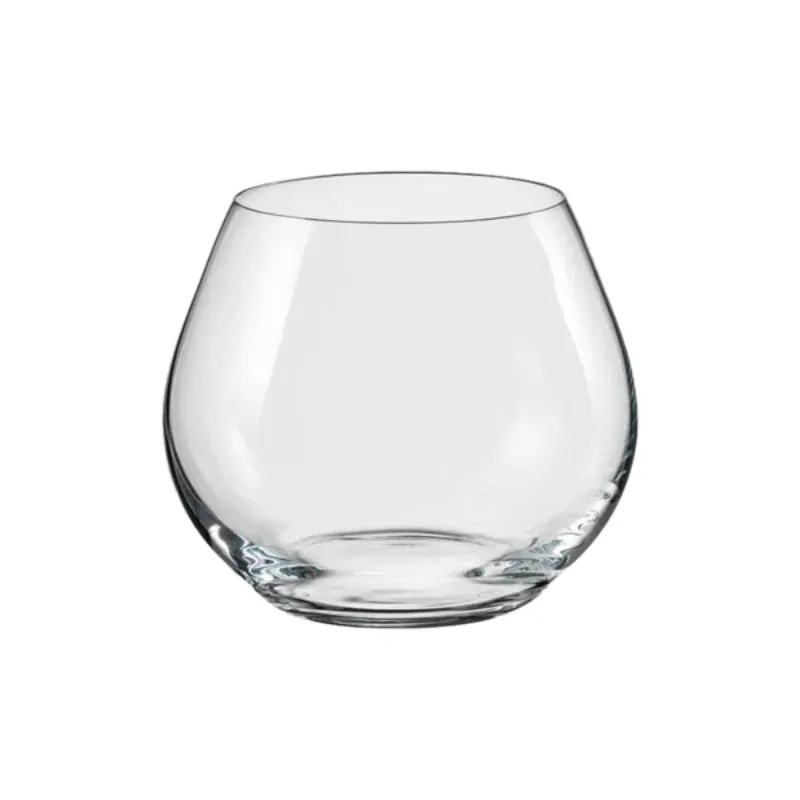 Bohemia Amoroso Stemless Glass Clear Lead Free Crystal Wineware | Set of 2 | 440ml