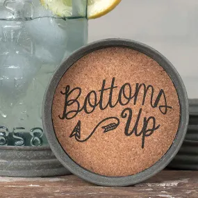 Bottoms Up Mason Jar Lid Coaster