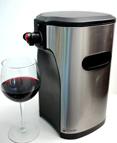 Boxxle Box Wine Dispenser, 3-Liter, Stainless Steel