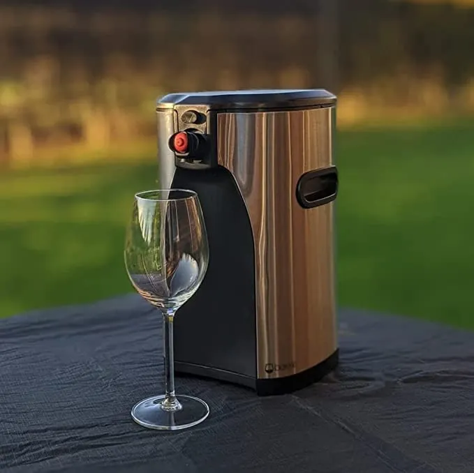 Boxxle Box Wine Dispenser, 3-Liter, Stainless Steel