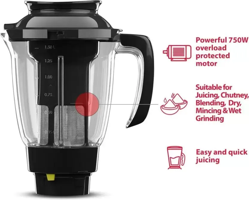 Butterfly Rapid 750W Juicer Mixer Grinder