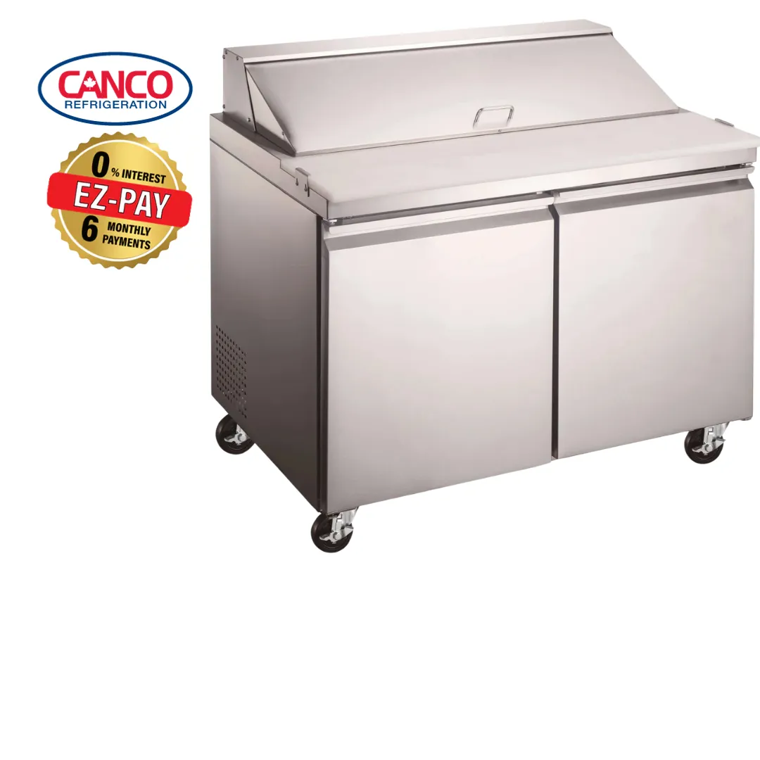 Canco SP47-12 Double Door 47" Refrigerated Sandwich Prep Table