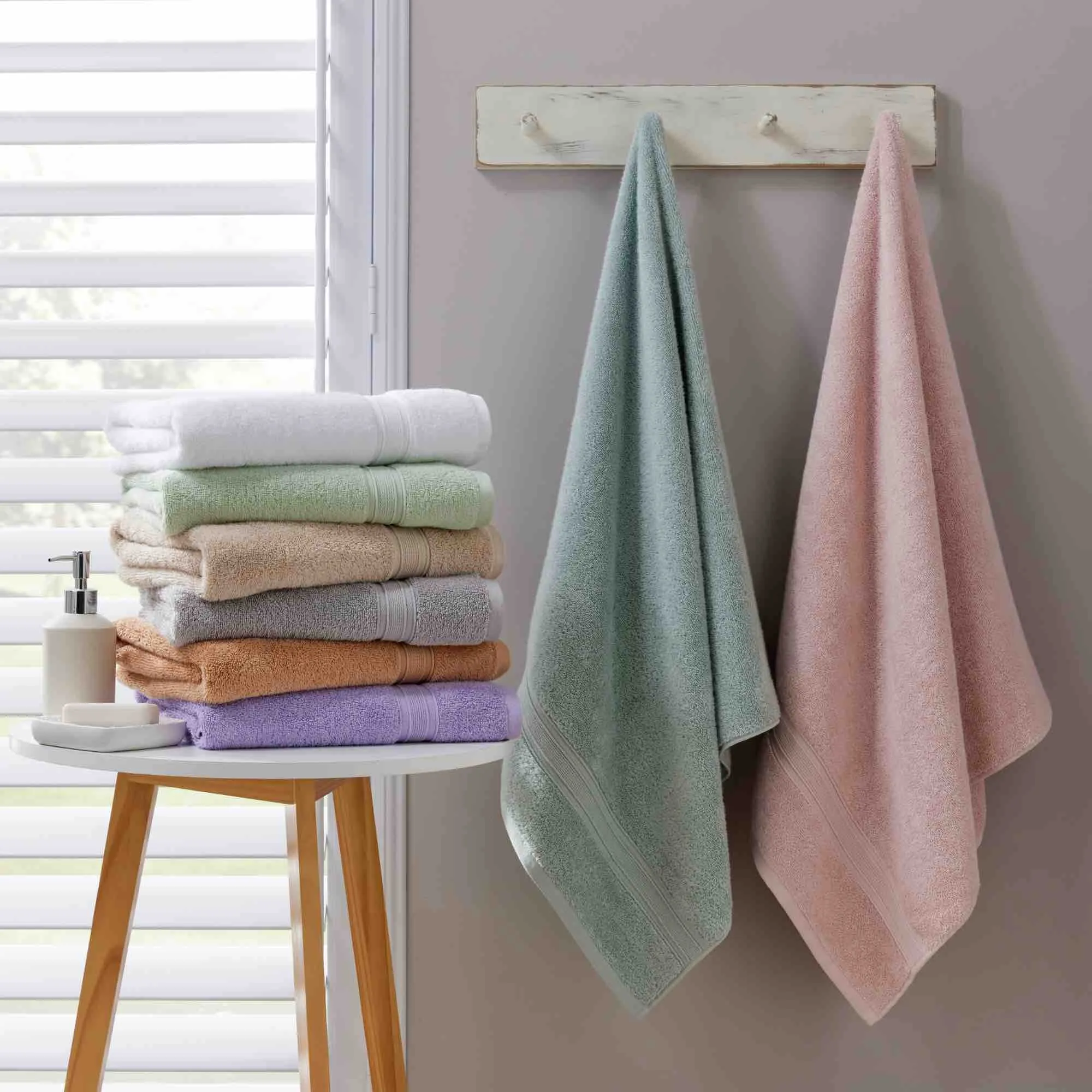 Christy Serene Combed Cotton Towel - Chai Latte