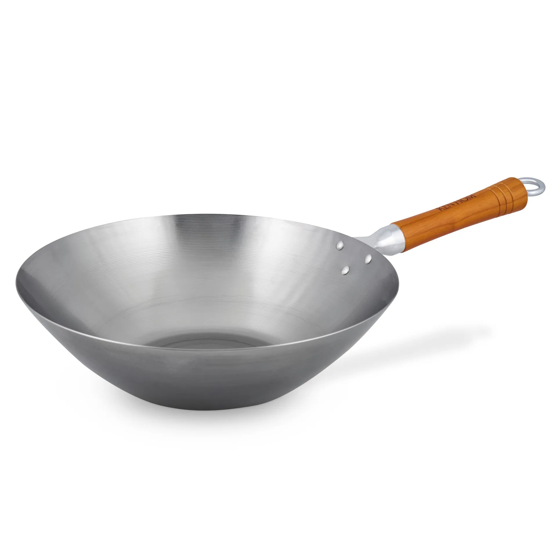 Classic Carbon Steel Uncoated Seasoning Wok 32cm