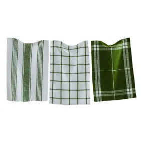 Classic Dishtowel Set 3 Green