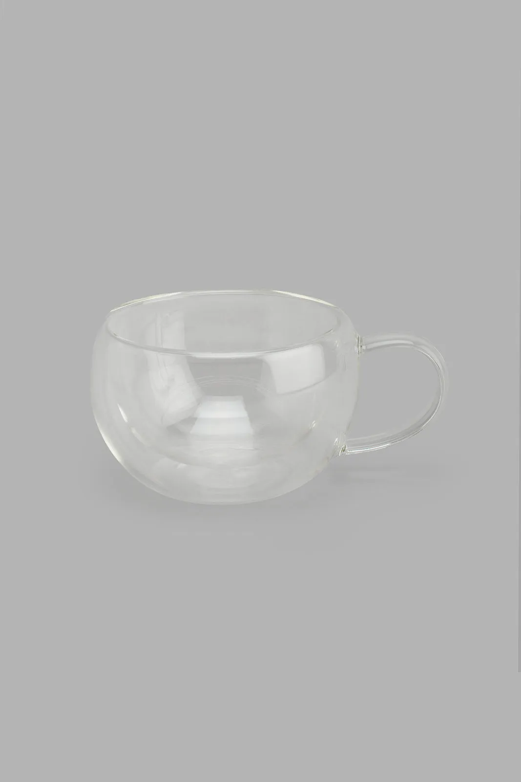 Clear Double Wall Cup and Saucer (270ml)